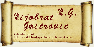 Mijobrat Gmitrović vizit kartica